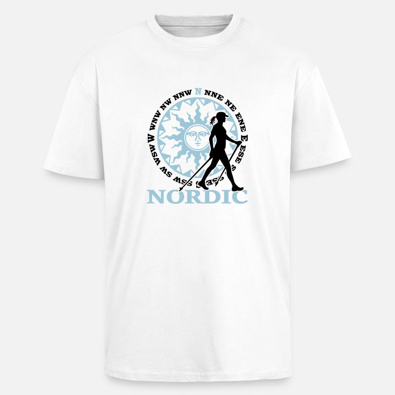 Nordic 2C - Farbwechsel - Oversized Heavyweight Unisex T-Shirt - Weiß