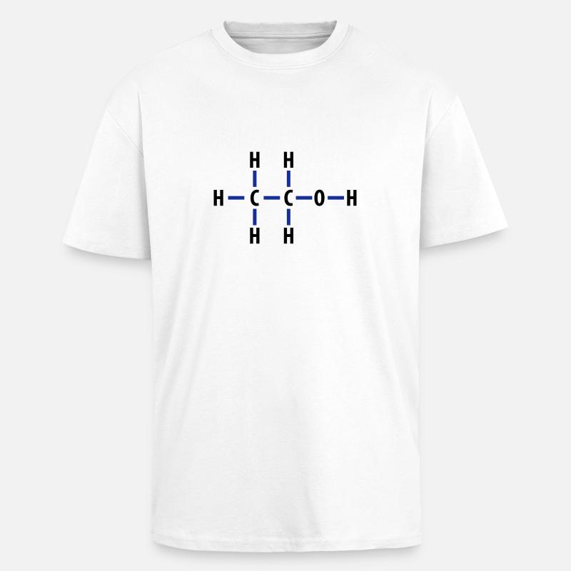Alkohol - Oversized Heavyweight Unisex T-Shirt - Weiß