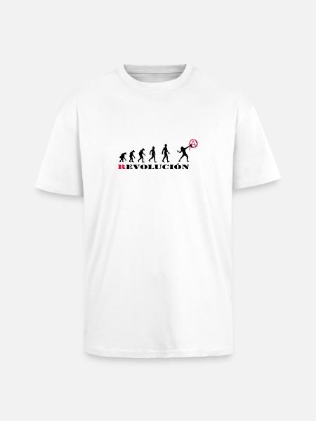 r-evolution, evolution, revolution, street art, - Oversized Heavyweight Unisex T-Shirt - Weiß