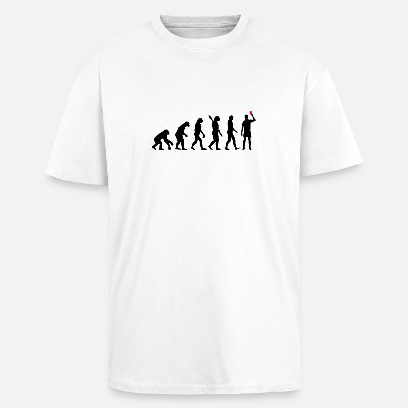 Evolution Referee - Unisex Oversized Heavyweight T-shirt - white