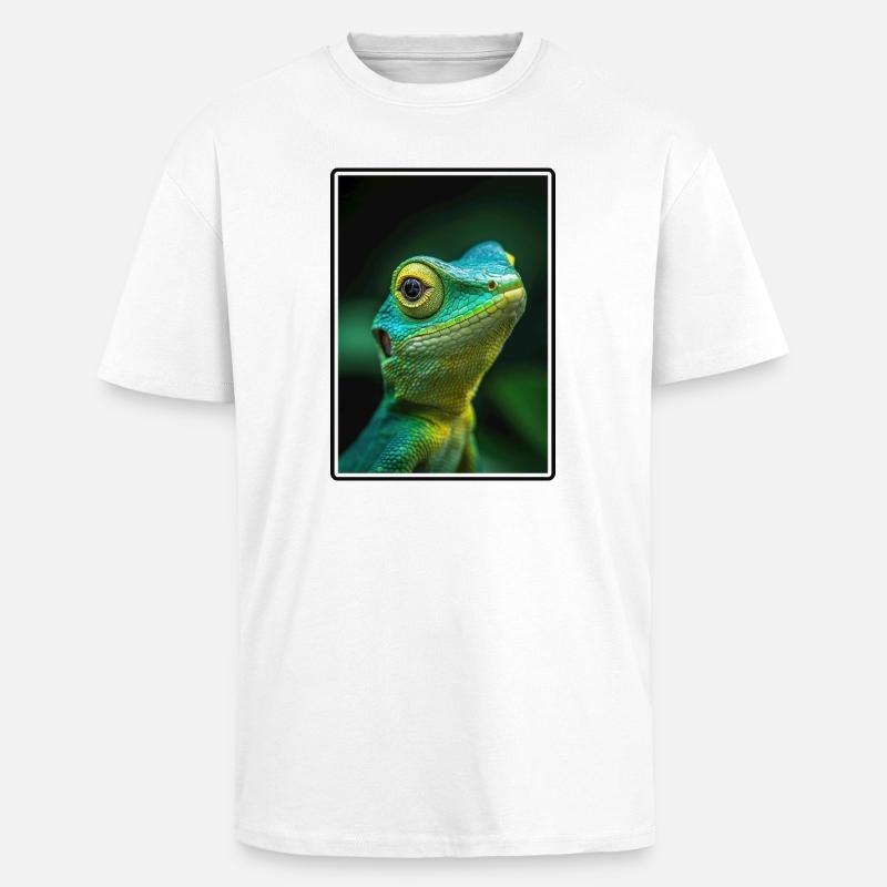 Eidechsen Eidechse - Oversized Heavyweight Unisex T-Shirt - Weiß