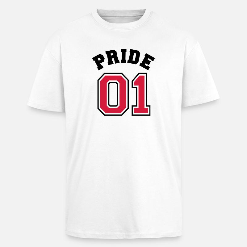 Pride 01 - Unisex Oversized Heavyweight T-shirt - white