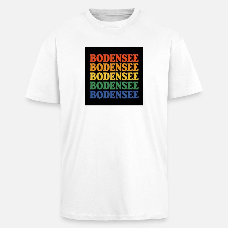 Bodensee der See - Oversized Heavyweight Unisex T-Shirt - Weiß
