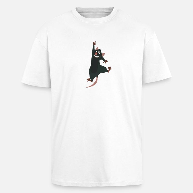 Mouse graphic mouse pet - Unisex Oversized Heavyweight T-shirt - white