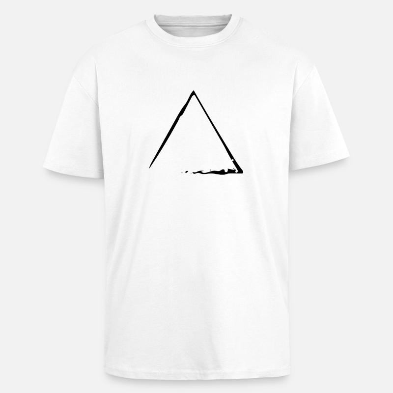 Element Feuer - Oversized Heavyweight Unisex T-Shirt - Weiß