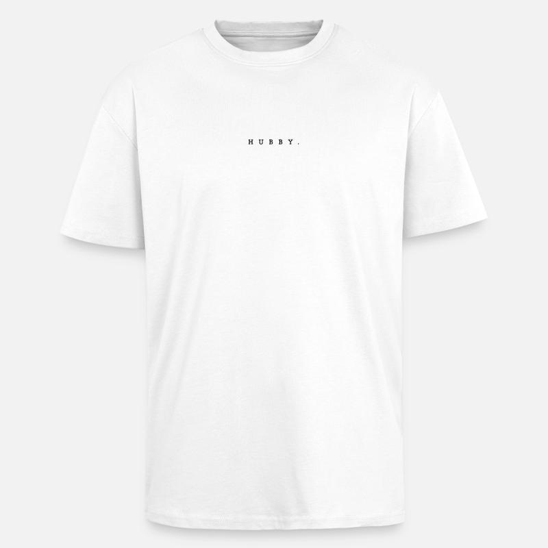 HUBBY. - CLASSIC DESIGN - Oversized Heavyweight Unisex T-Shirt - Weiß