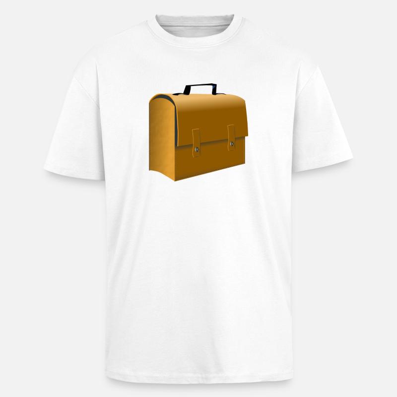 backpack suitcase backpack bag briefcase110 - Unisex Oversized Heavyweight T-shirt - white