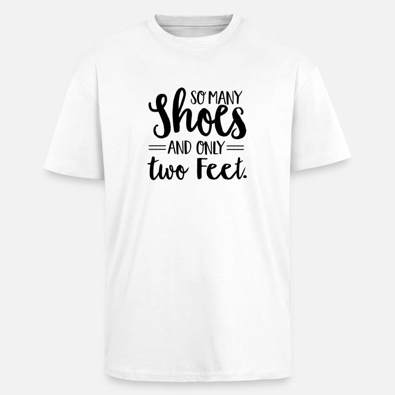 Chaussures - T-shirt unisexe oversize épais - blanc