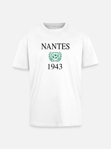 Nantes origin 1943 - Unisex Oversized Heavyweight T-shirt - white
