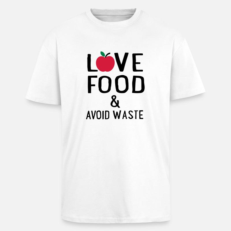 Lebensmittelverschwendung - Oversized Heavyweight Unisex T-Shirt - Weiß