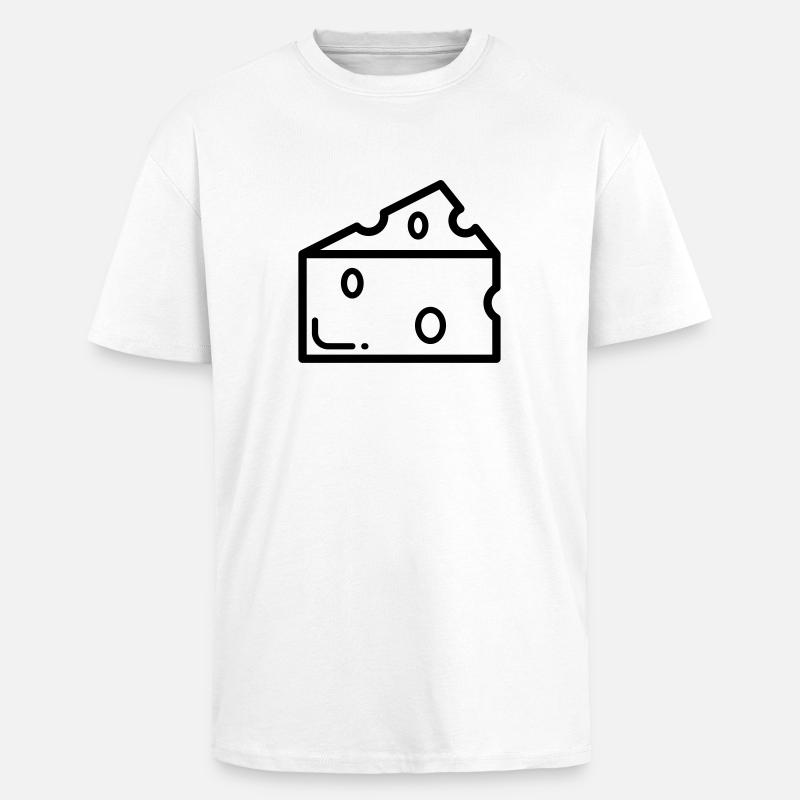 Käse - Oversized Heavyweight Unisex T-Shirt - Weiß