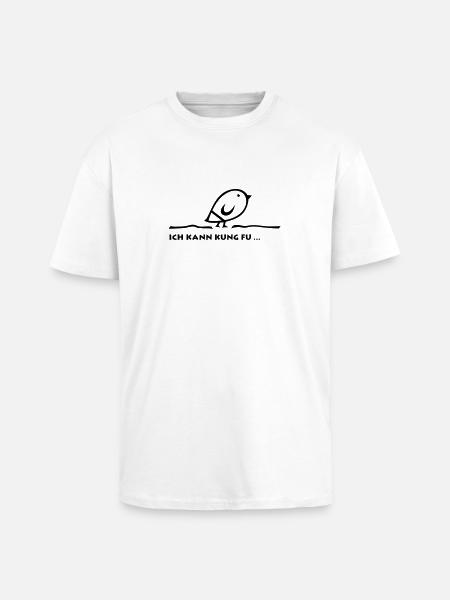 Tweetlercools - I can KUNG FU - Unisex Oversized Heavyweight T-shirt - white