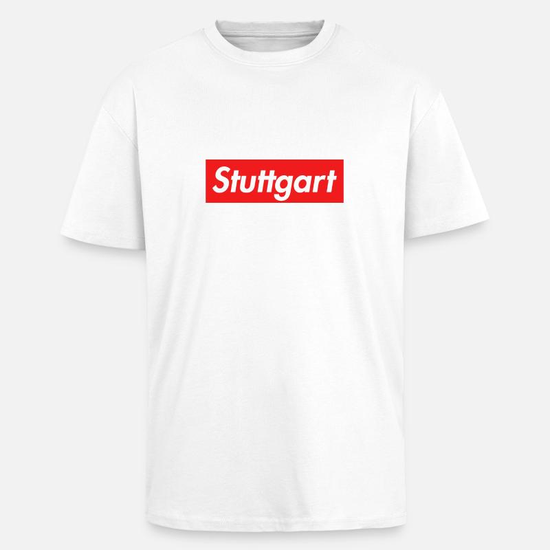Landeshauptstadt Stuttgart - Oversized Heavyweight Unisex T-Shirt - Weiß