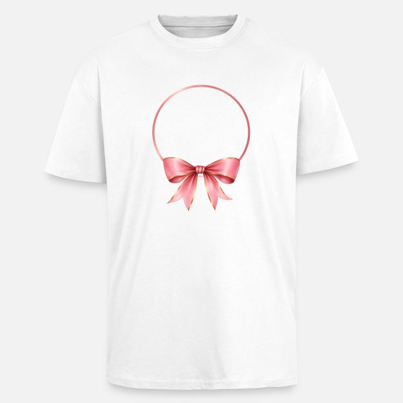 Loop circle can be personalized - Unisex Oversized Heavyweight T-shirt - white