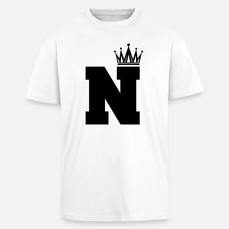 N Krone - Oversized Heavyweight Unisex T-Shirt - Weiß