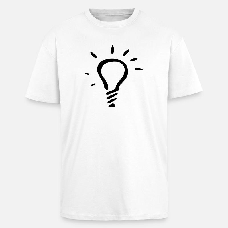 gluehbirne - Oversized Heavyweight Unisex T-Shirt - Weiß