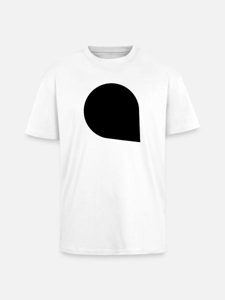 Bubble 1c - Unisex Oversized Heavyweight T-shirt - white