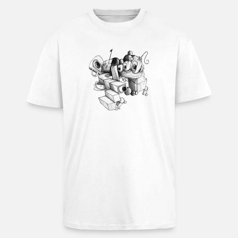 US MAIL - Unisex Oversized Heavyweight T-shirt - white