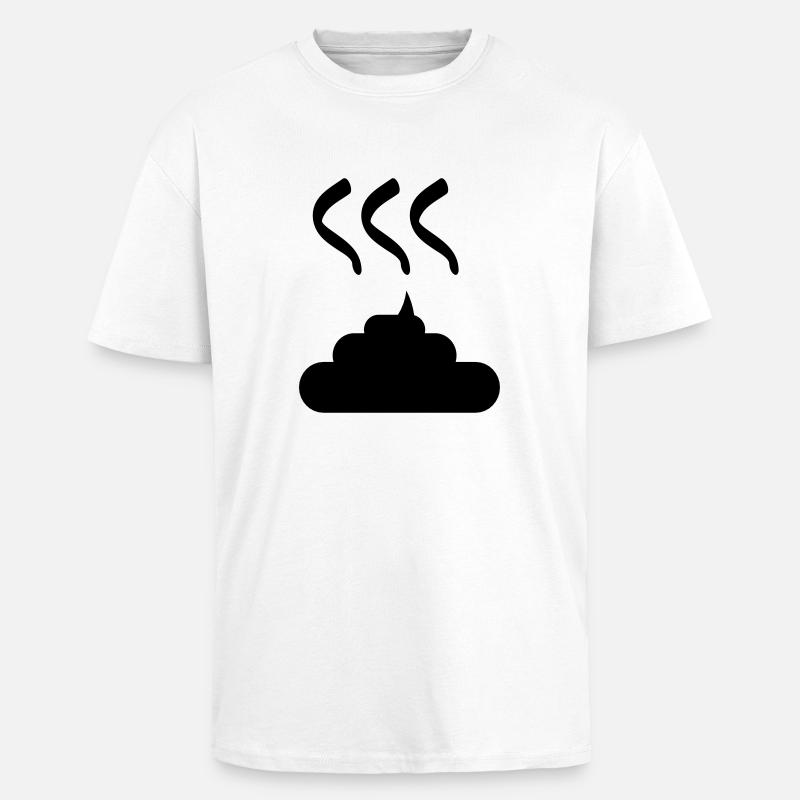 Scheiße - Oversized Heavyweight Unisex T-Shirt - Weiß
