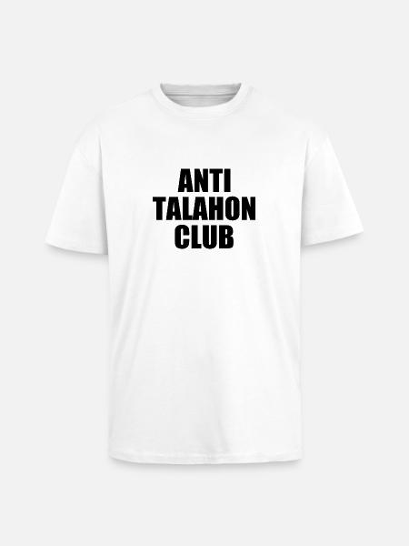 Anti talahon club - Unisex Oversized Heavyweight T-shirt - white