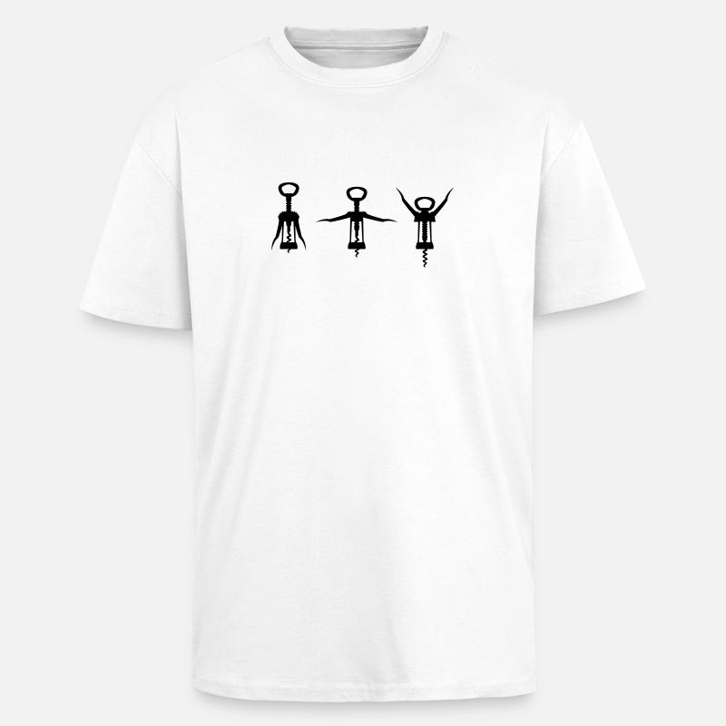 Ich bin Bodybuilder (Ohne Text) - Oversized Heavyweight Unisex T-Shirt - Weiß