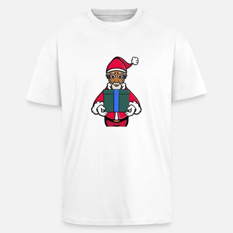 Ein Geschenk vom Weihnachtsmann - Oversized Heavyweight Unisex T-Shirt - Weiß
