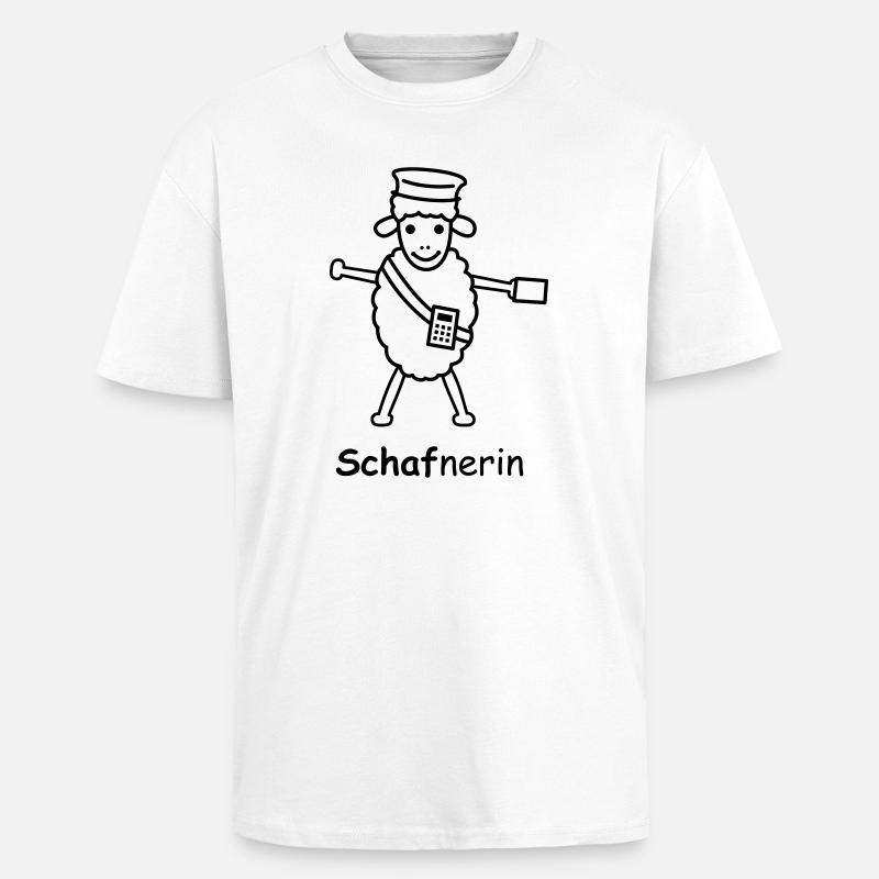 TIB_Schaf-nerin - Oversized Heavyweight Unisex T-Shirt - Weiß