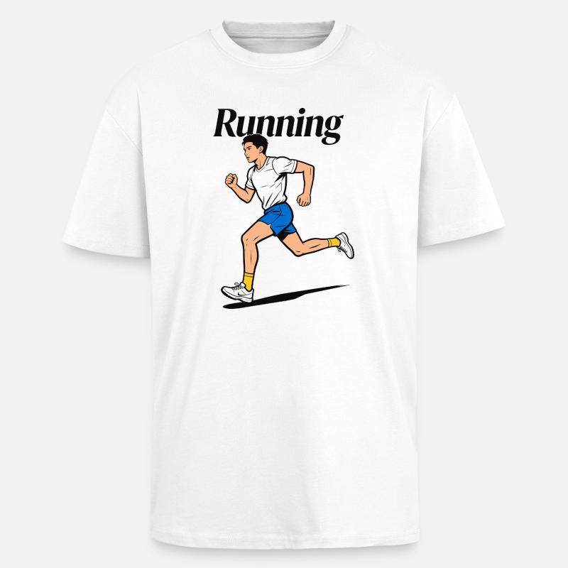 Course en course - T-shirt unisexe oversize épais - blanc