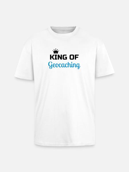 Geocaching / Geocacher / Compass / GPS - Unisex Oversized Heavyweight T-shirt - white