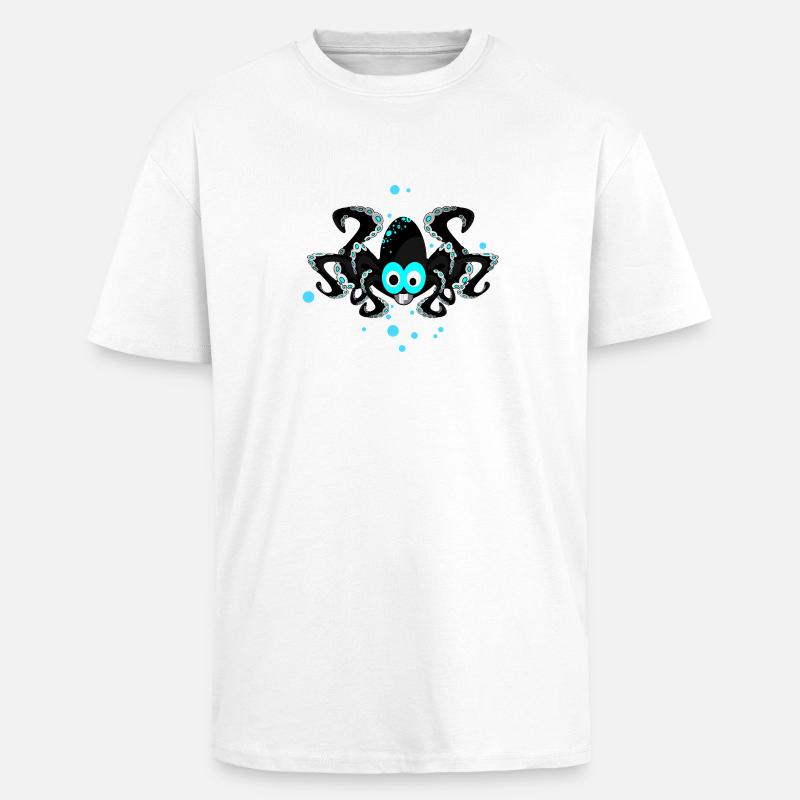 octopus - Oversized Heavyweight Unisex T-Shirt - Weiß