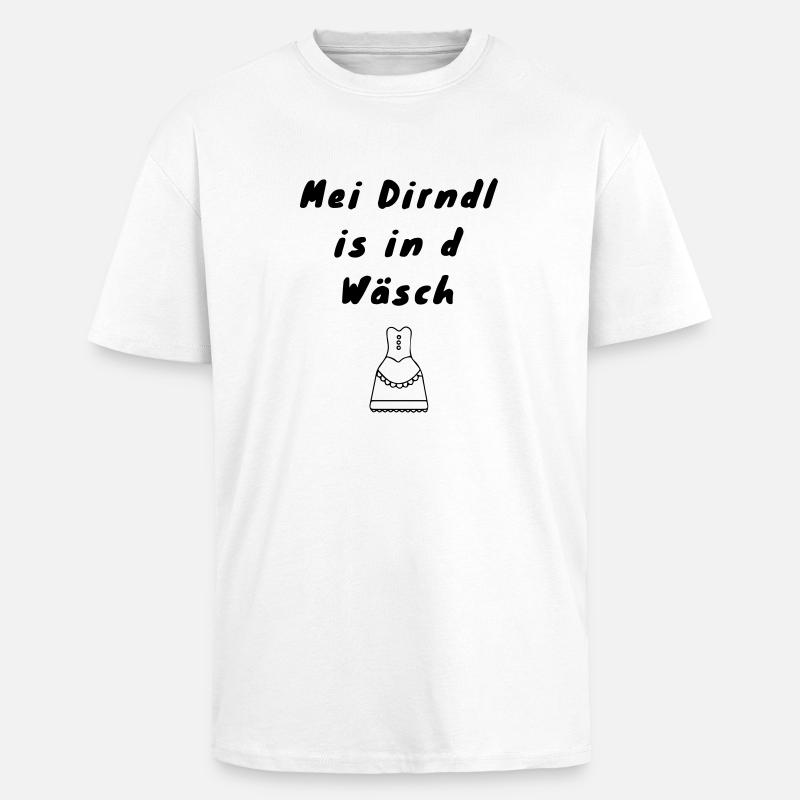 dirndl - Oversized Heavyweight Unisex T-Shirt - Weiß