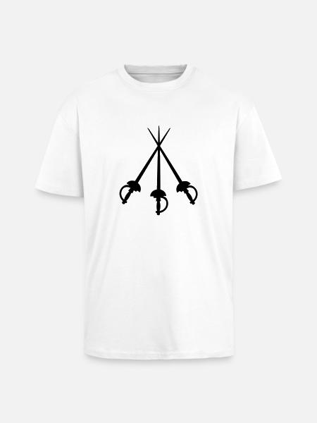 3 Musketeers - Unisex Oversized Heavyweight T-shirt - white