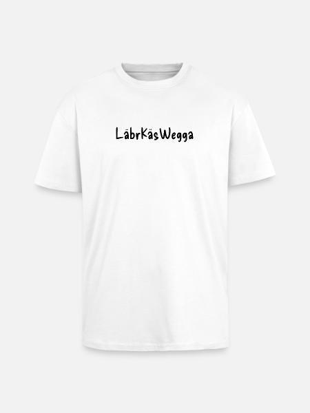 Lebrkäswegga - Oversized Heavyweight Unisex T-Shirt - Weiß
