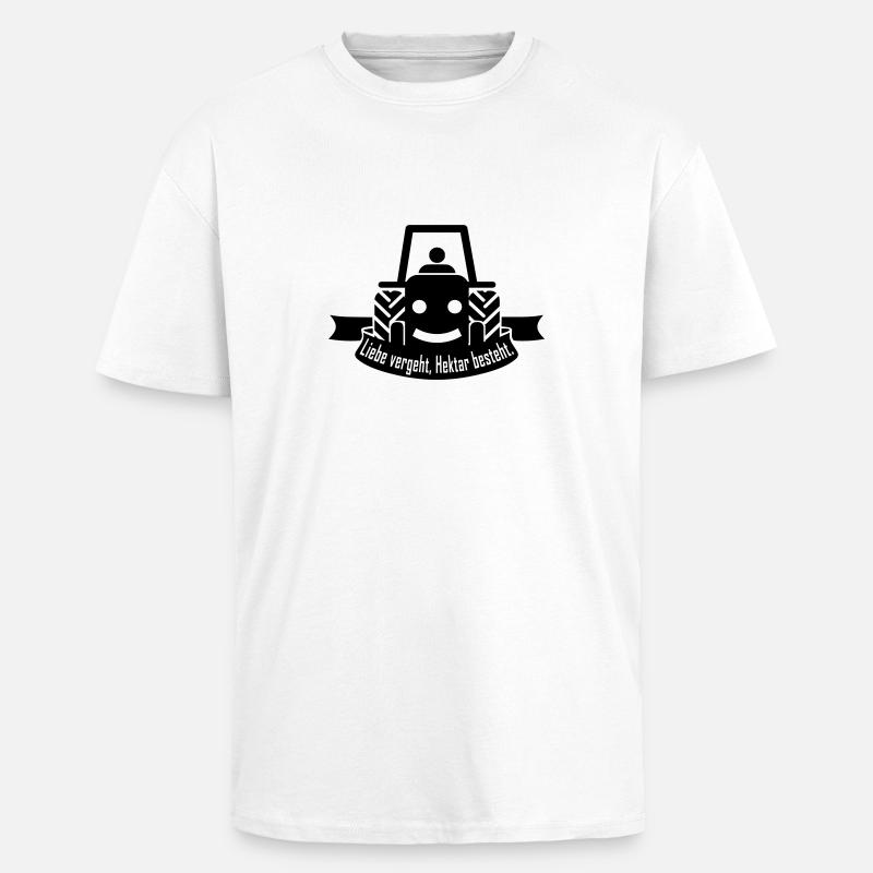 Liebe vergeht Hektar besteht - Unisex Oversized Heavyweight T-shirt - white