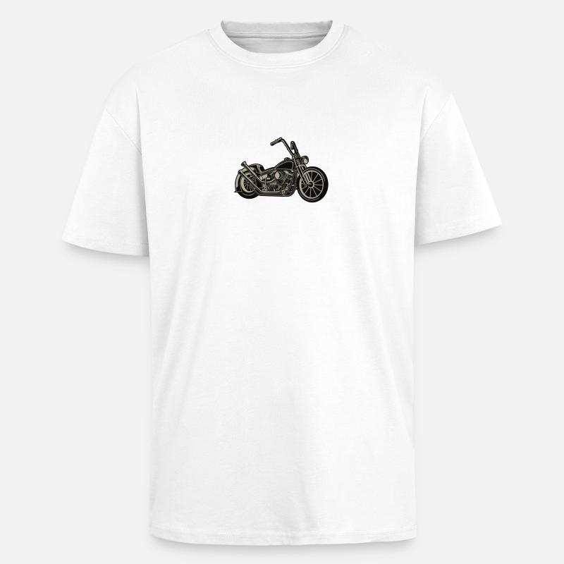 Chopper - Oversized Heavyweight Unisex T-Shirt - Weiß
