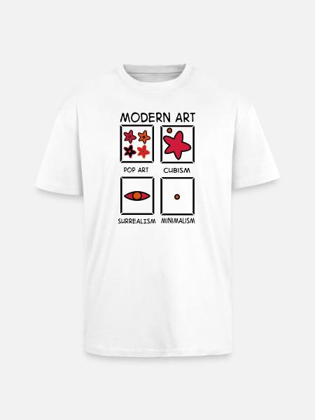 2541614 122757476 Kunst - Oversized Heavyweight Unisex T-Shirt - Weiß