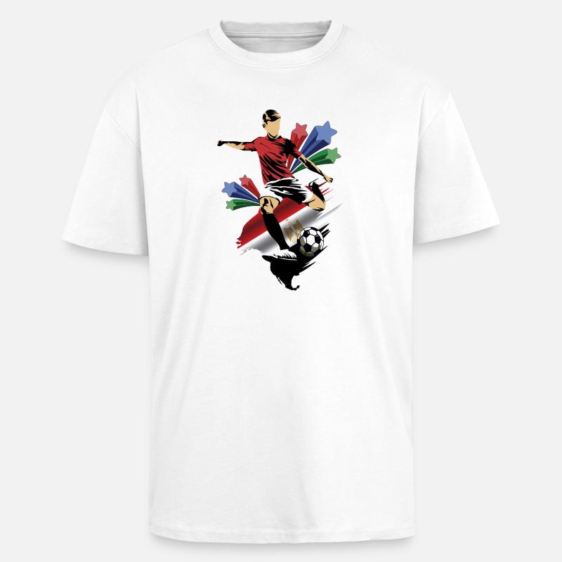 Egipto - Egypt - Flags - Unisex Oversized Heavyweight T-shirt - white