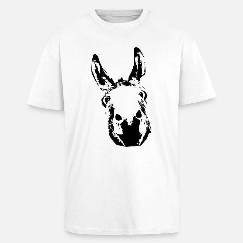 Donkey King - Oversized Heavyweight Unisex T-Shirt - Weiß