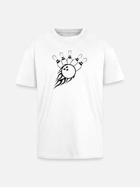 Bowling - T-shirt unisexe oversize épais - blanc