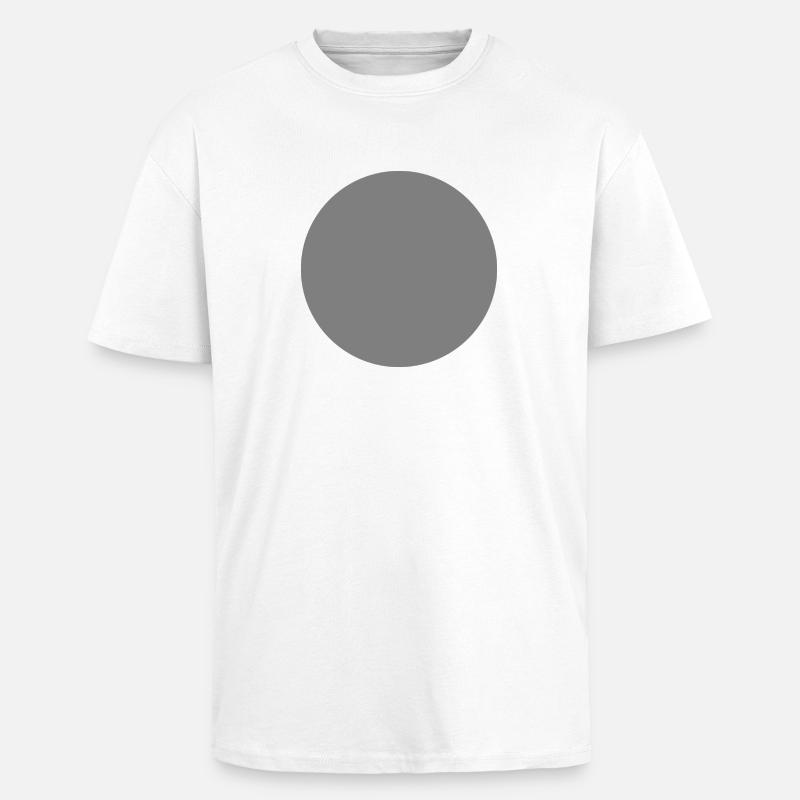 Kreis grau - Oversized Heavyweight Unisex T-Shirt - Weiß