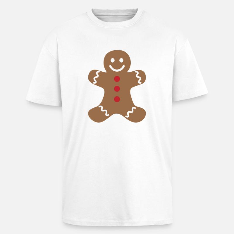 Lebkuchenmann - Oversized Heavyweight Unisex T-Shirt - Weiß