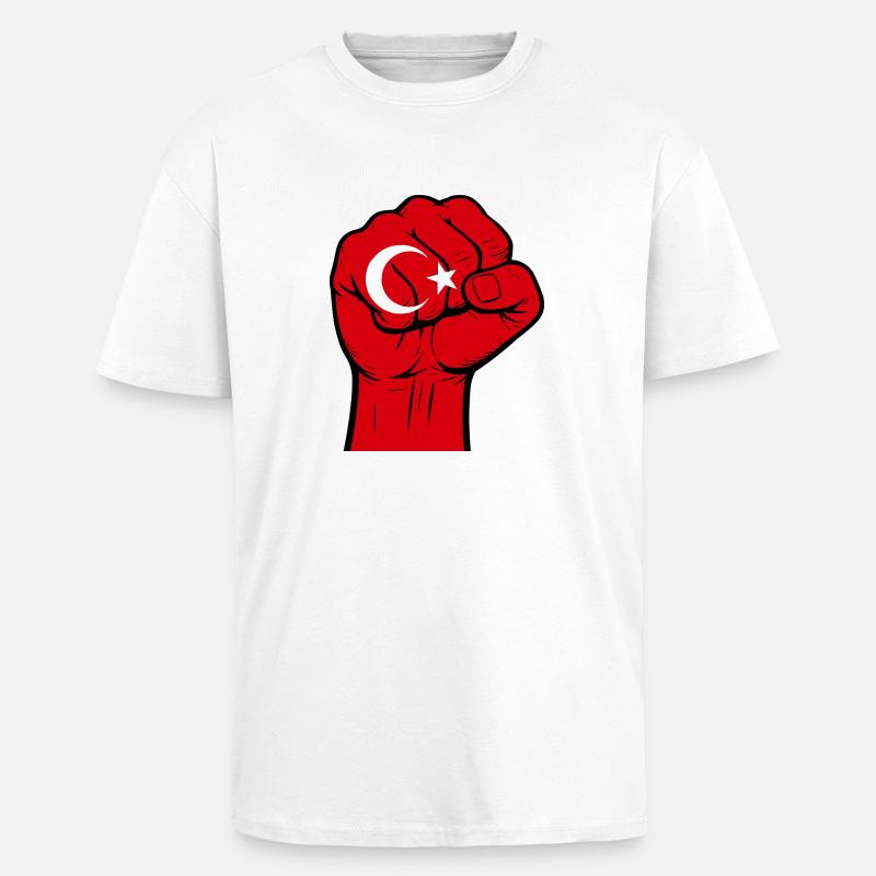 Faust, Turquie - T-shirt unisexe oversize épais - blanc