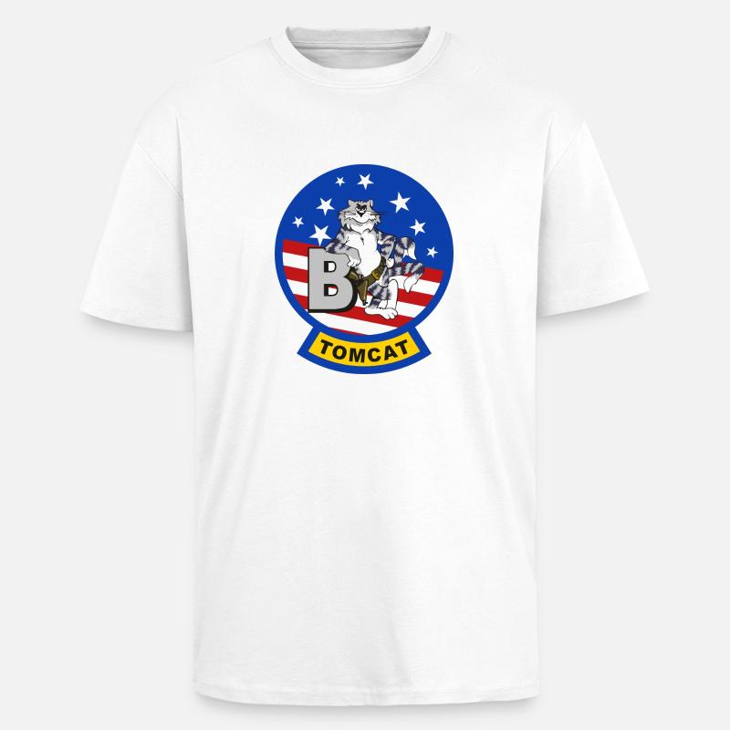 Tomcat F-14 B - Oversized Heavyweight Unisex T-Shirt - Weiß
