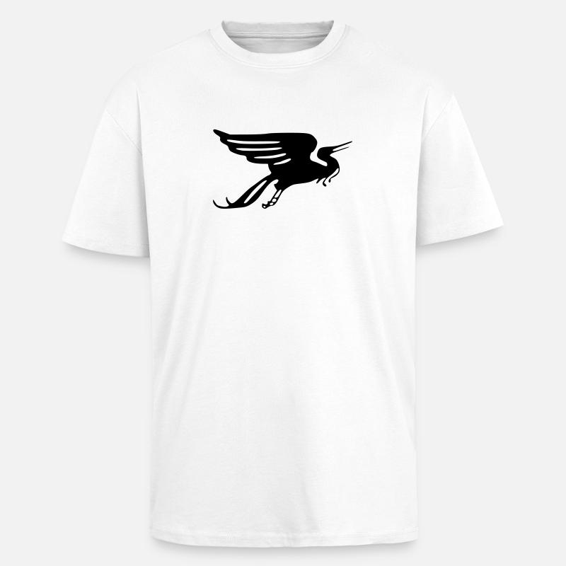 Wandervogel - Oversized Heavyweight Unisex T-Shirt - Weiß