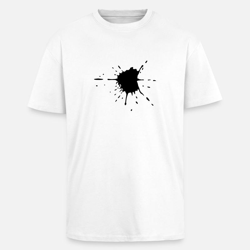 Farbklecks - Kunst - Oversized Heavyweight Unisex T-Shirt - Weiß
