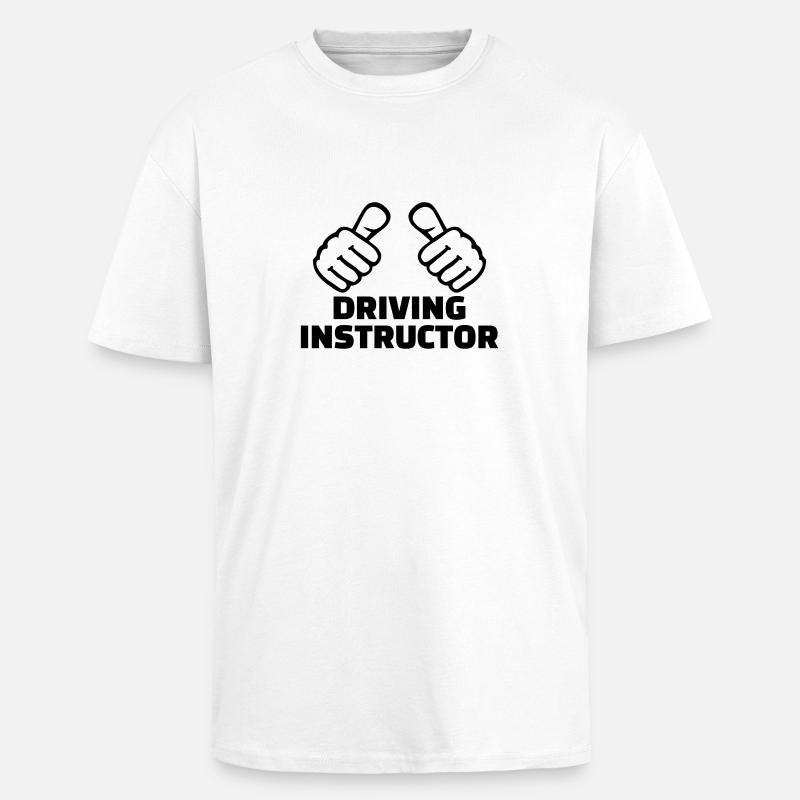 Fahrlehrer - Oversized Heavyweight Unisex T-Shirt - Weiß