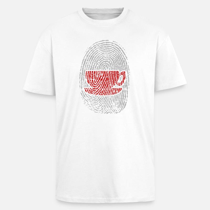 Kaffeetrinker Kaffee Kaffeeliebhaber Kaffeetasse - Oversized Heavyweight Unisex T-Shirt - Weiß