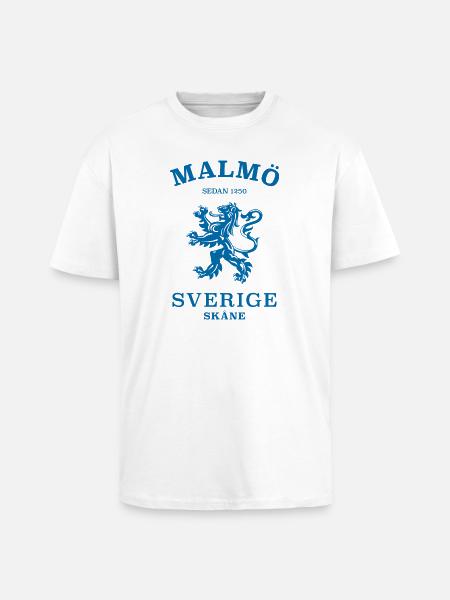 MALMÖ Sverige Sweden - Unisex Oversized Heavyweight T-shirt - white