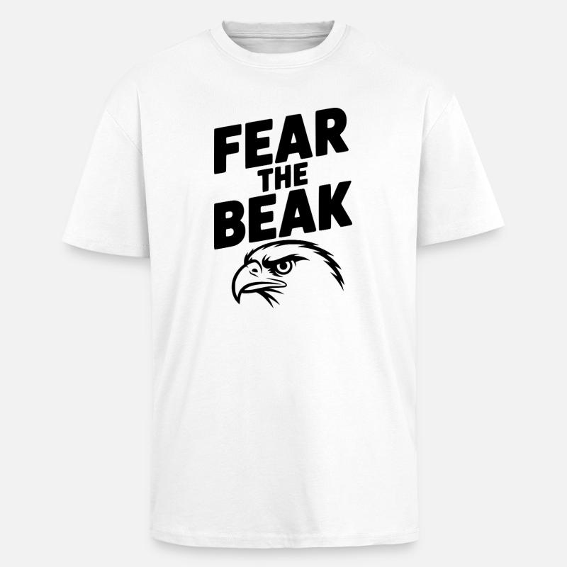 Temi il Becco - T-shirt unisex oversize pesante - bianco
