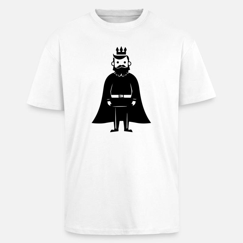 King Man - Unisex Oversized Heavyweight T-shirt - white